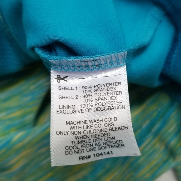 Köppen Blue Yellow Heather Solid Panel Full Zip S - Picture 8 of 8